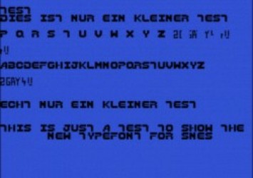 SNES Type Font 2 (PD) Rom